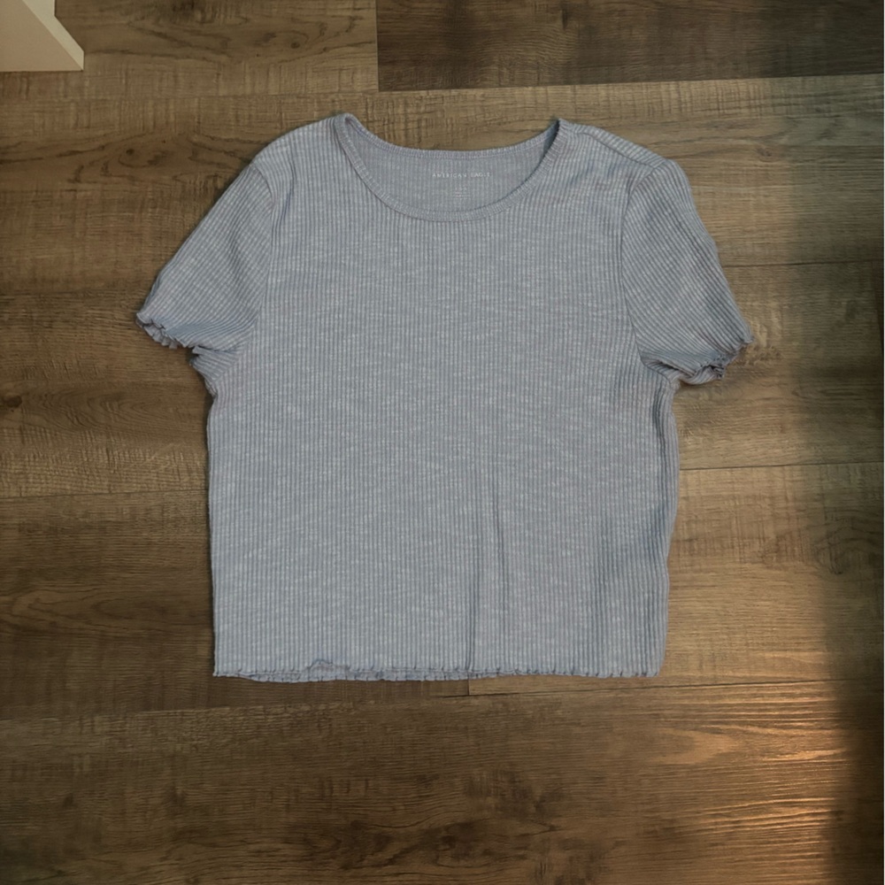 American Eagle Blue Baby Tee